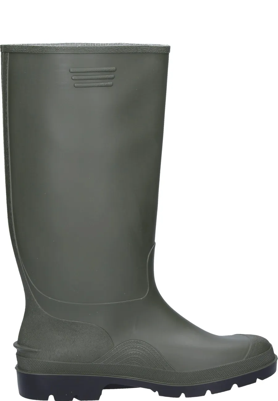 Grüner preiswerter Gummistiefel aus PVC  von Dunlop