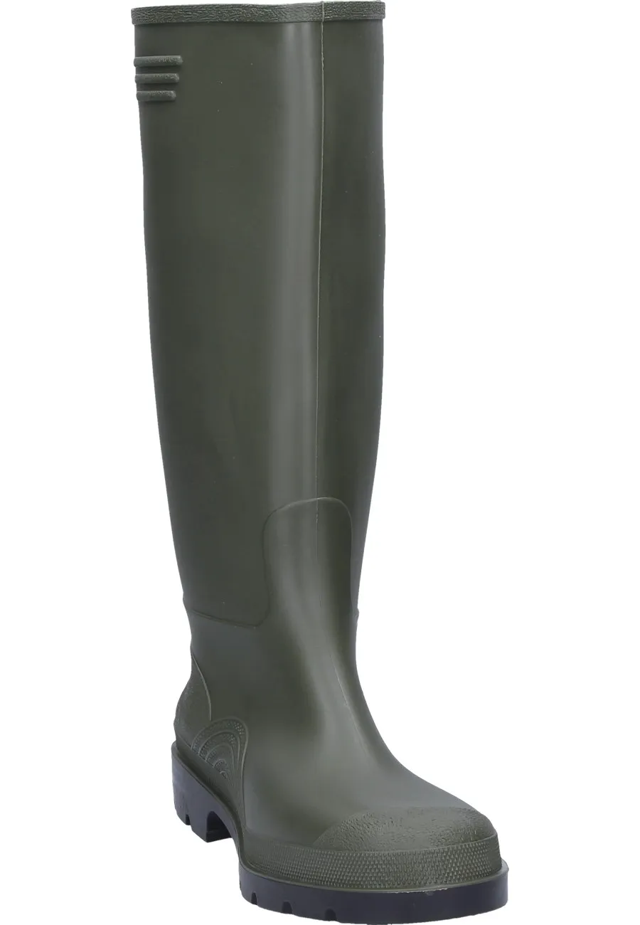 Grüner preiswerter Gummistiefel aus PVC  von Dunlop