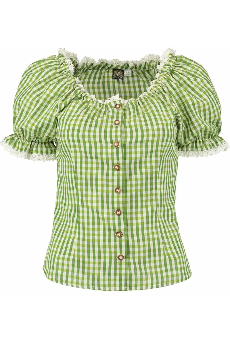 OS TRACHTEN Bluse hellgrün