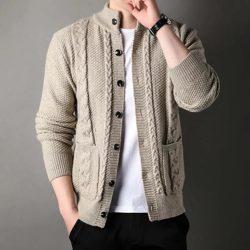 Otis | Herren Elegant Strickjacke | Schwarz