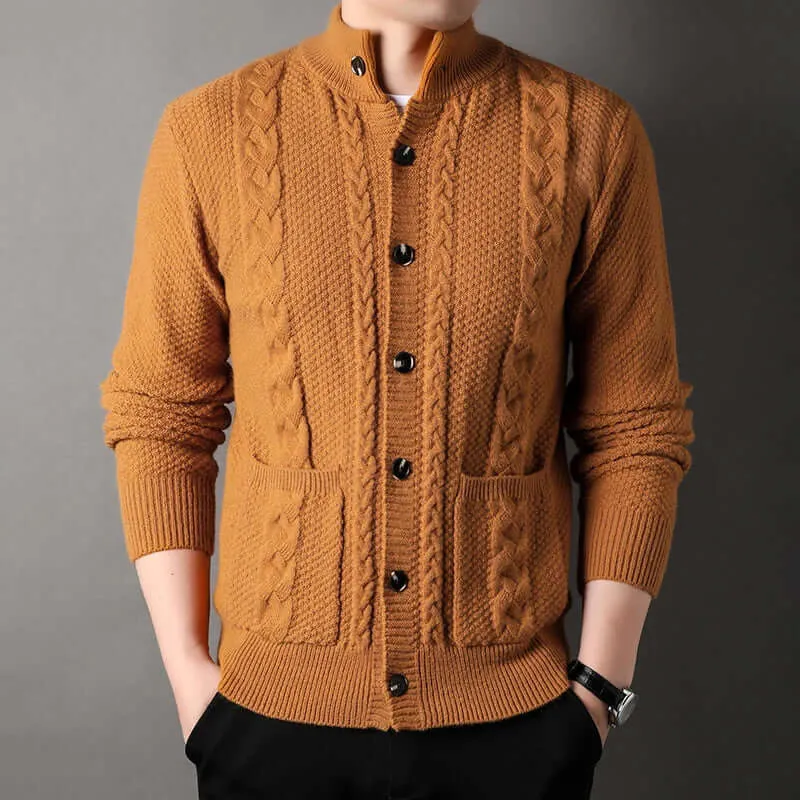 Otis | Herren Elegant Strickjacke | Schwarz