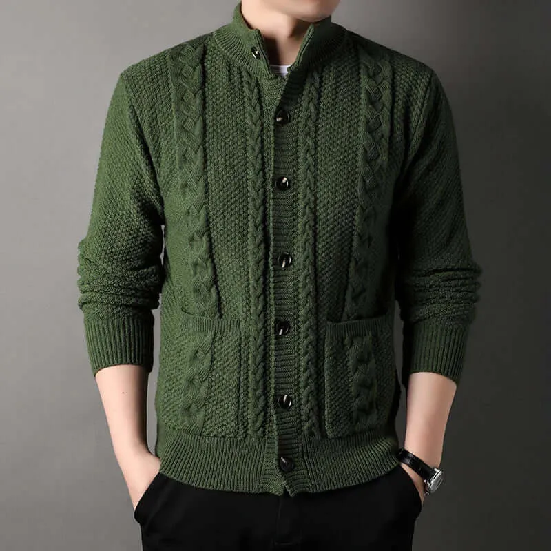 Otis | Herren Elegant Strickjacke | Schwarz