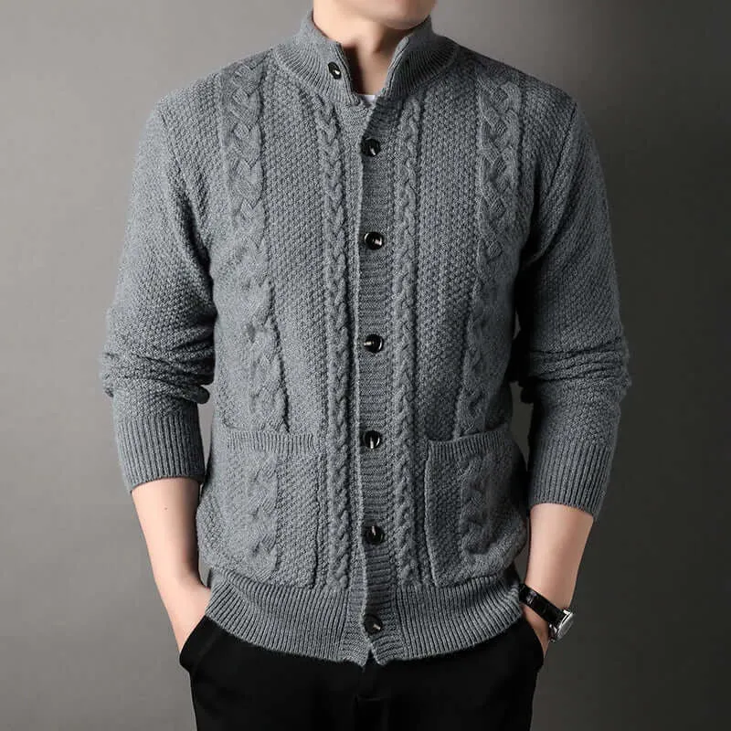 Otis | Herren Elegant Strickjacke | Schwarz