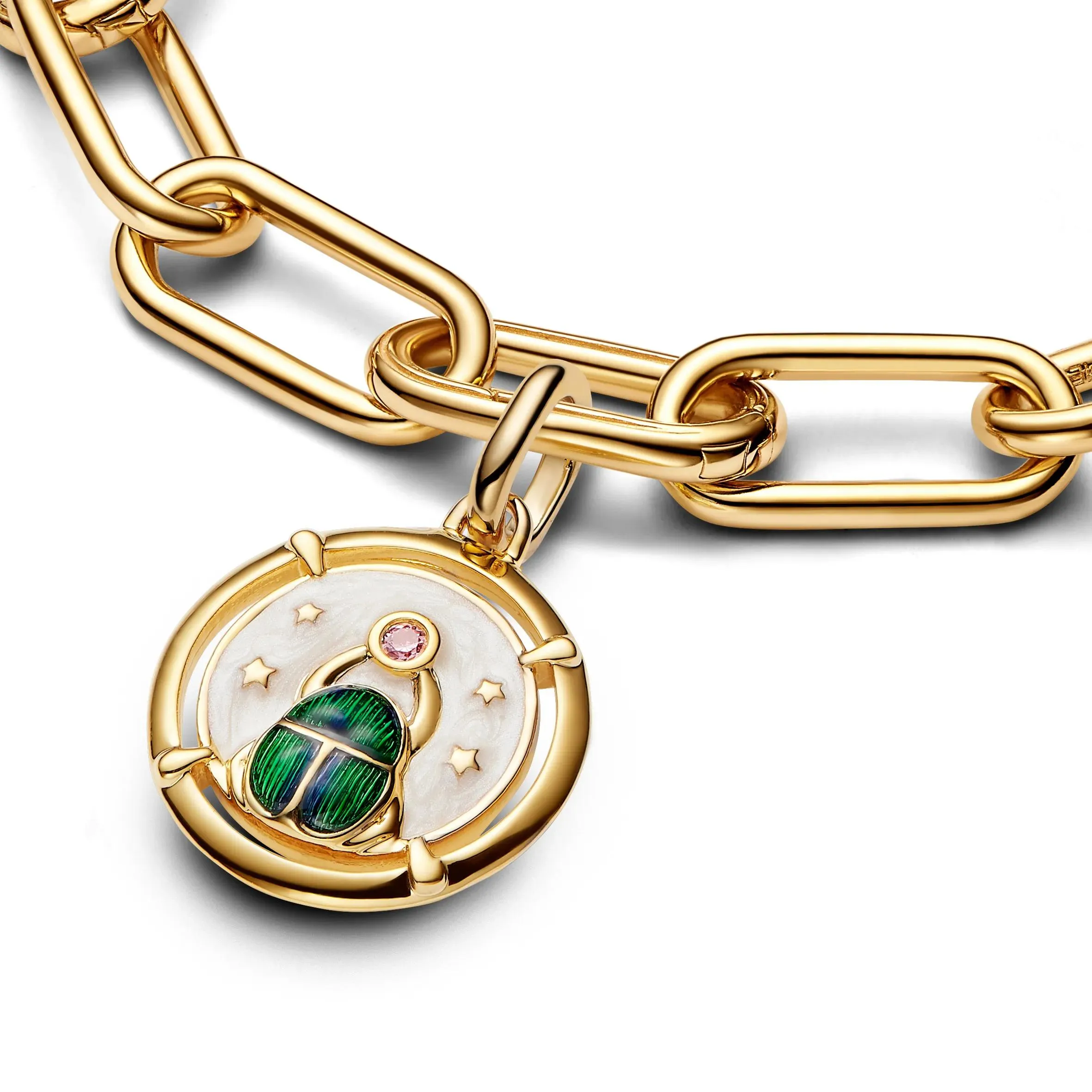   Pandora  Scarab Beetle Medallion Charm Green  Anhänger 