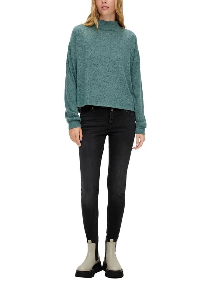 QS by S.Oliver Longsleeve aus Viskosestretch S23 2135412