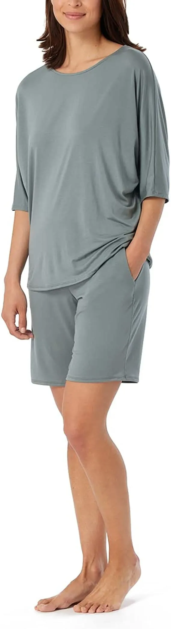Schiesser Damen Schlafanzug Kurz Pyjamaset