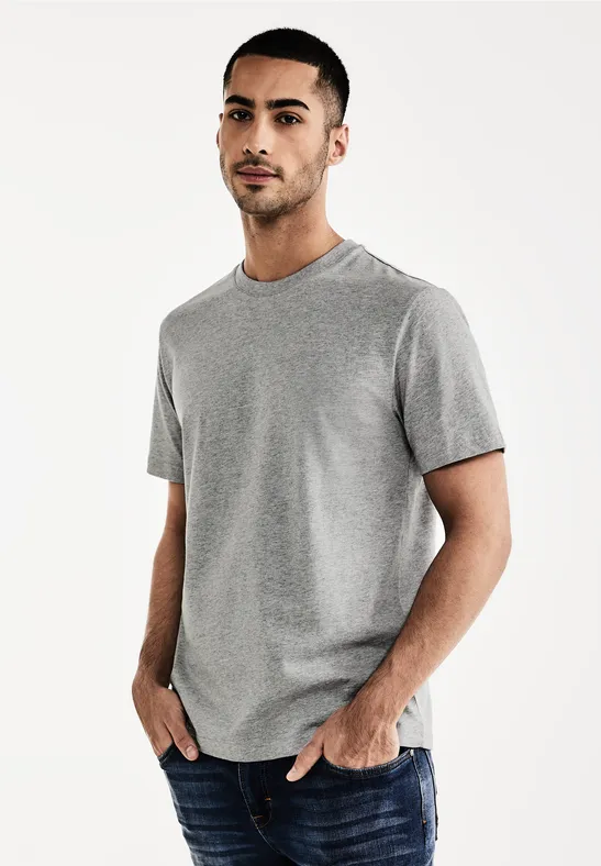Street One MEN Basic T-Shirt in Unifarbe 